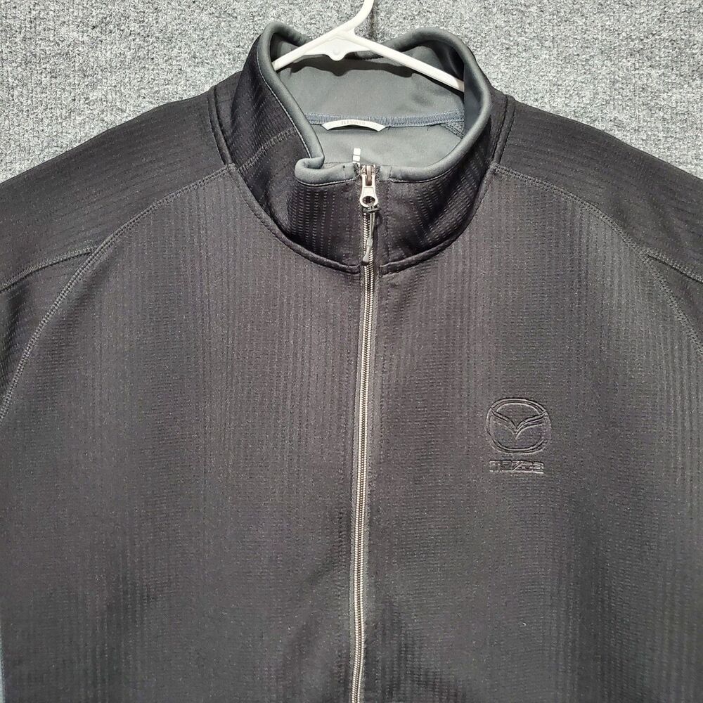 MAZDA Elevate Full Zip Jacket Mens 3XL Black Gray Workwear Utility Car Dealer